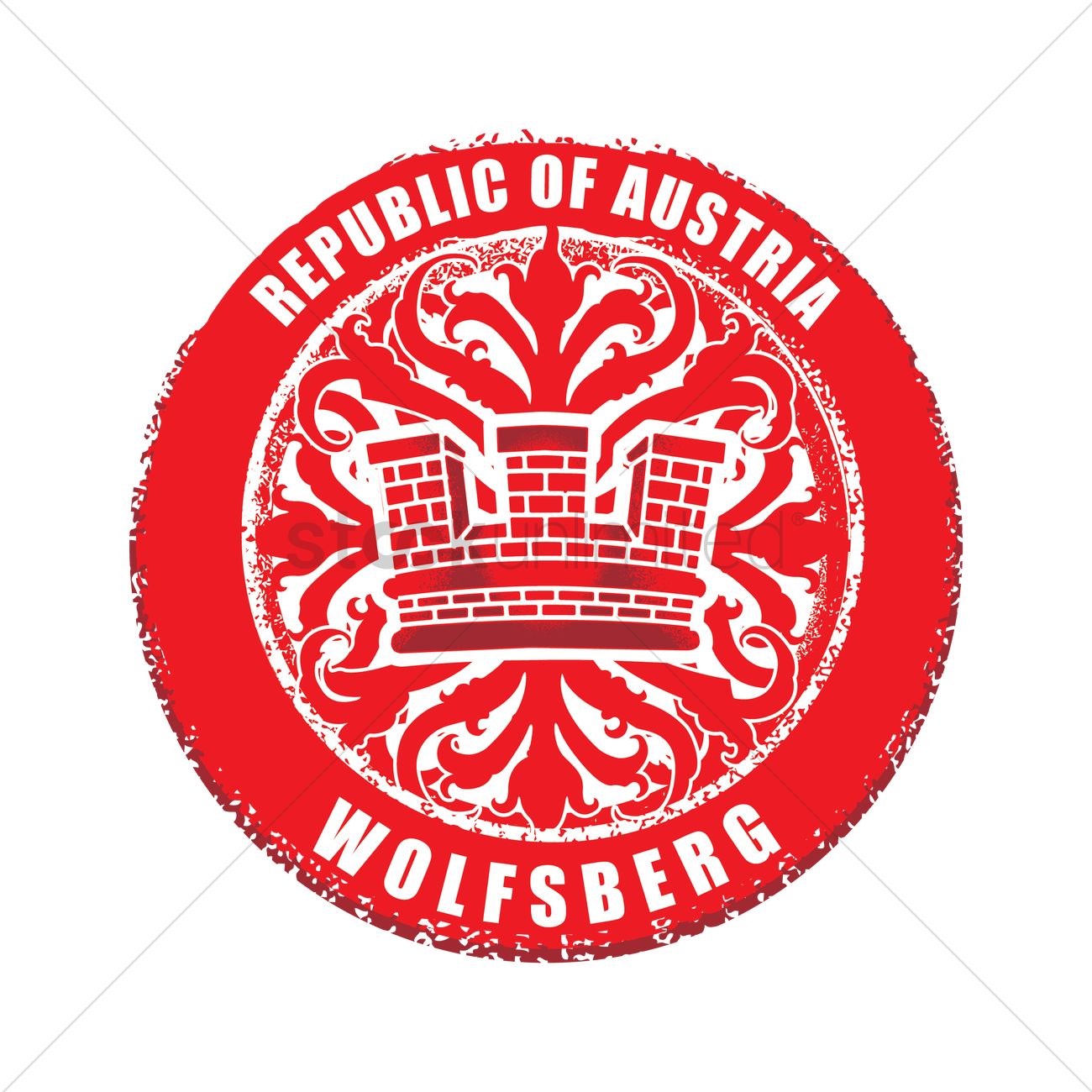 Wolfsberg rubber stamp Vector Image.
