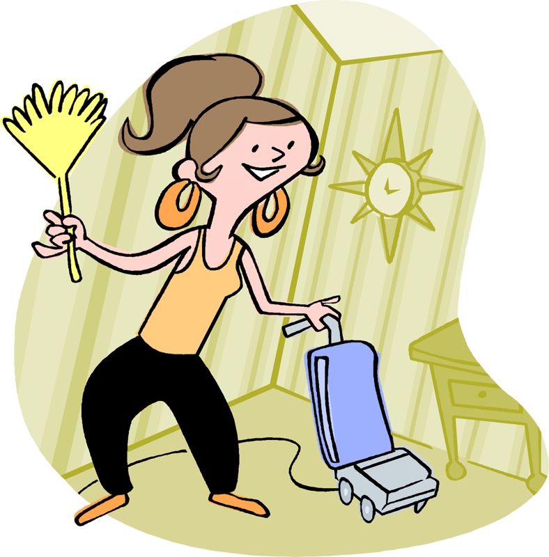 Picture Of A Cleaning Lady.