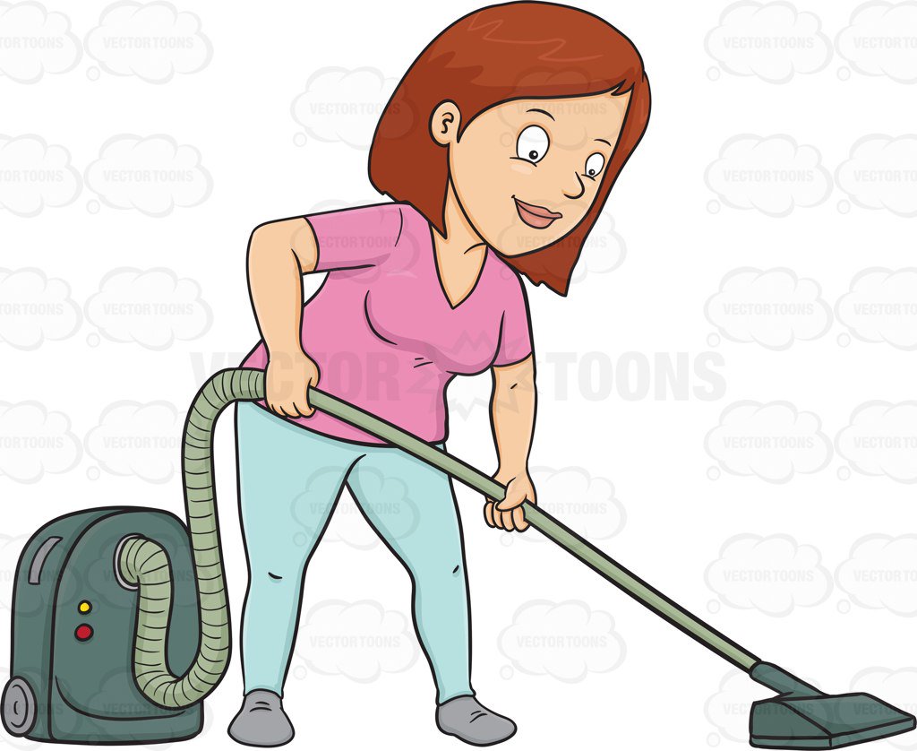 Vacuum The Floor Clipart.