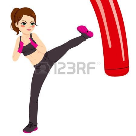 2,565 Kickboxing Stock Vector Illustration And Royalty Free.