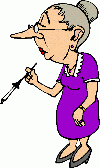 Funny Old Woman Clipart.