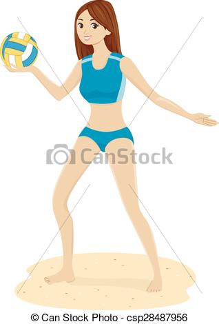 Girl on beach clipart 5 » Clipart Station.