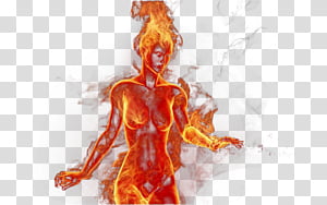 Fire Girl, flaming woman wallpaepr transparent background.