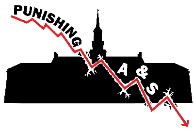 Punishing A&S: Flawed budget model has caused worst deficit.