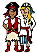 Girl Pirate Clipart.