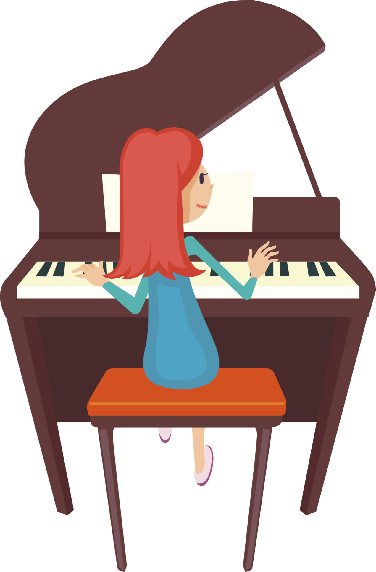 Woman playing piano clipart 3 » Clipart Portal.