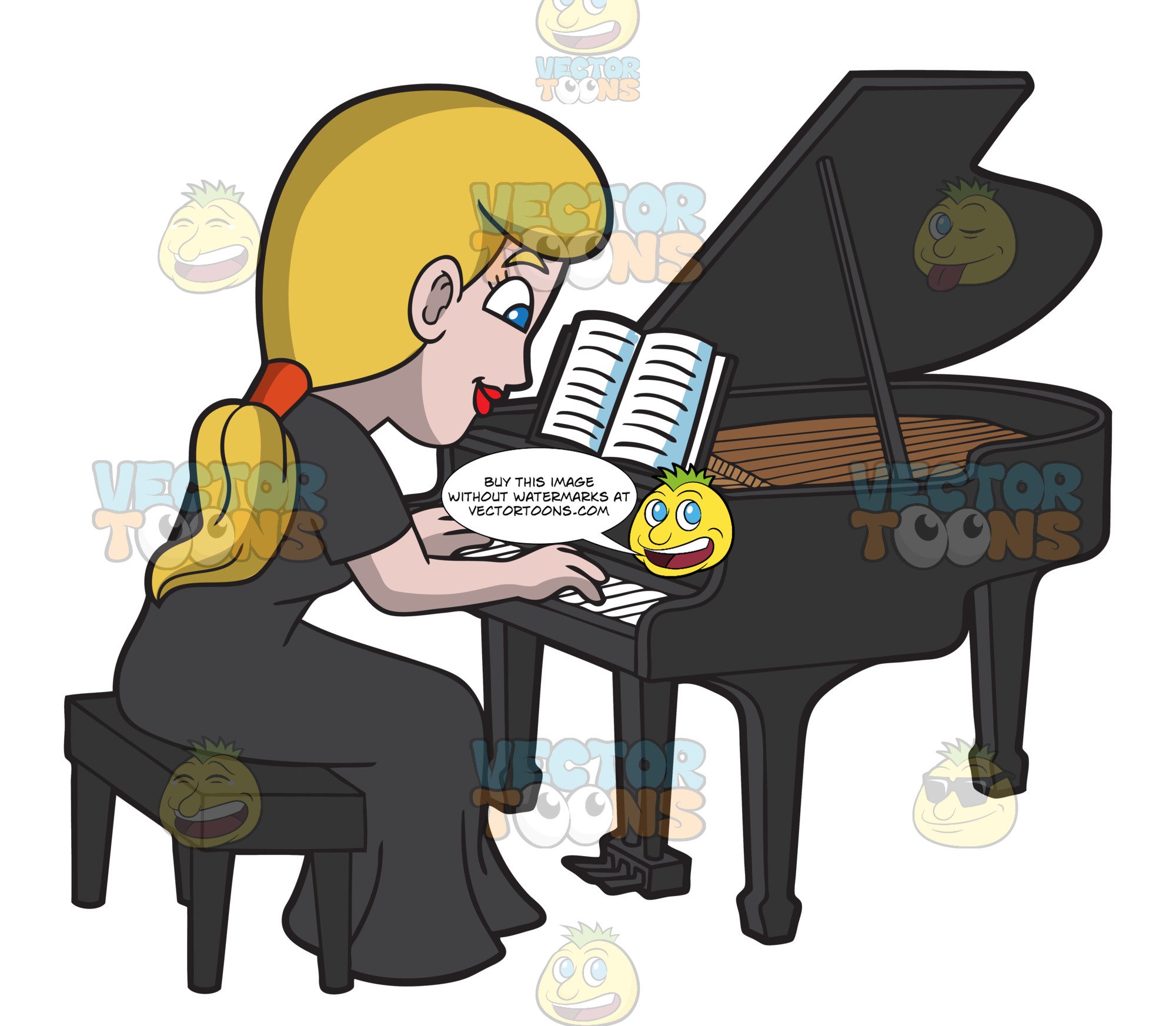 woman playing piano clipart 10 free Cliparts | Download images on