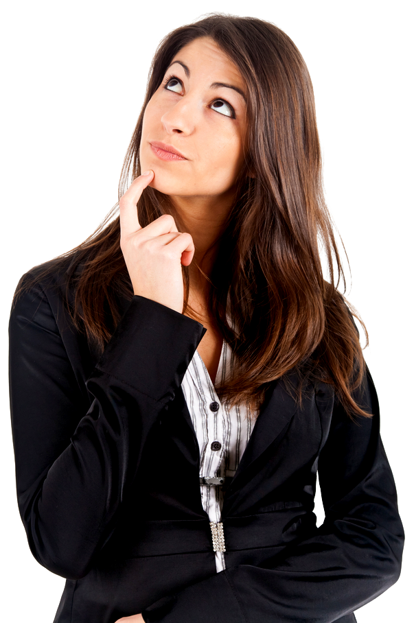 Thinking Woman PNG Images Transparent Free Download.