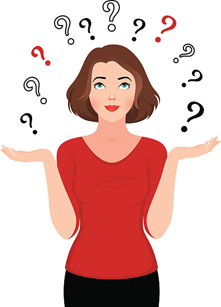 Girl With Question Mark Clipart.