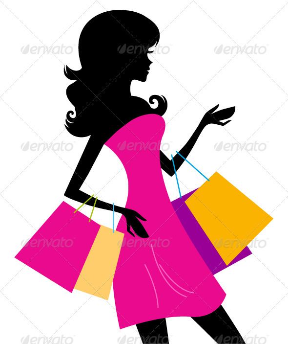 woman shopping shillohette clipart 10 free Cliparts | Download images ...