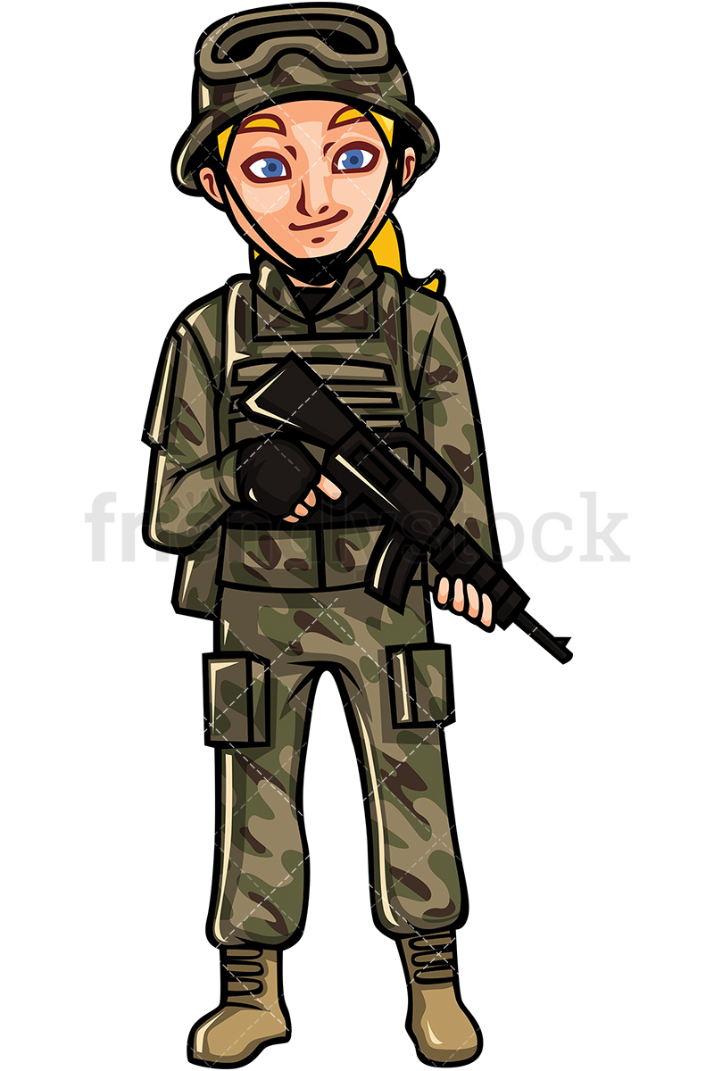 US Army Female Soldier.