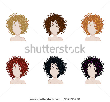 Curly Hair Woman Stock Images, Royalty.