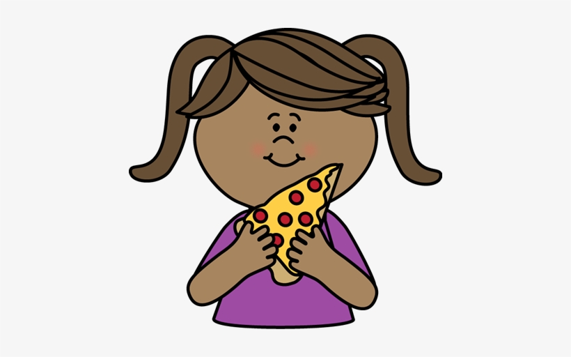 Girl Eating Pizza.