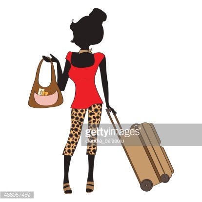 woman with suitcase clipart 10 free Cliparts | Download images on ...