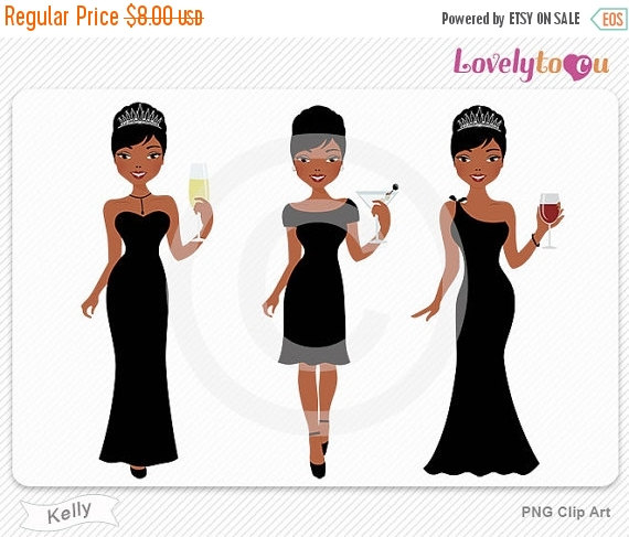 SALE Woman avatar clipart girl tiara wine digital by Lovelytocu.