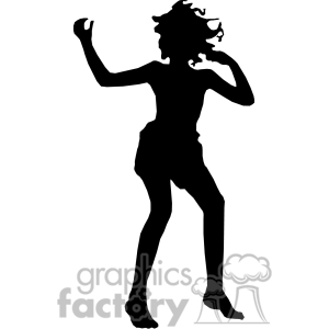 Women dancing and having a good time clipart. Royalty.
