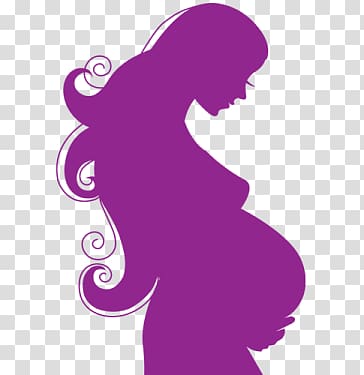 Pregnant woman illustration, Complications of pregnancy.
