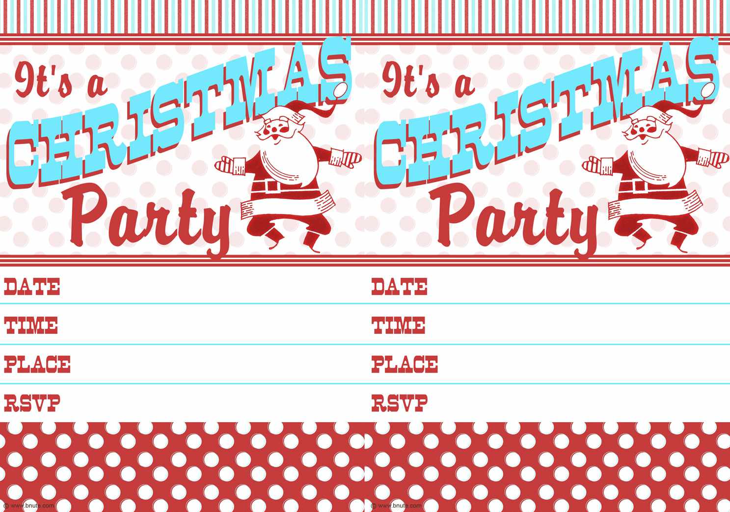 12 Free Christmas Party Invitations That You Can Print.