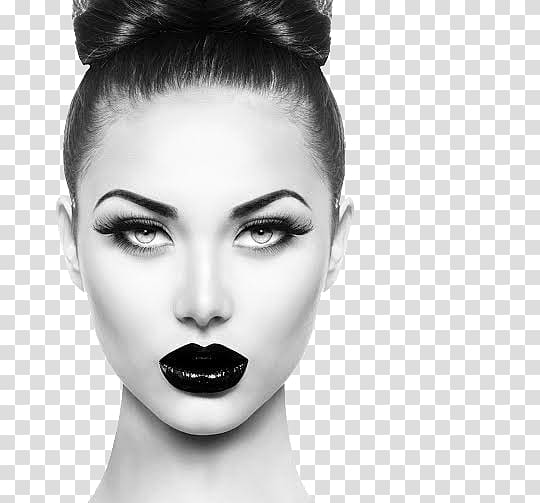Lipstick Cosmetics Eye Shadow Color, women face transparent.