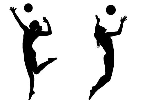 Women\'s Volleyball Clipart.