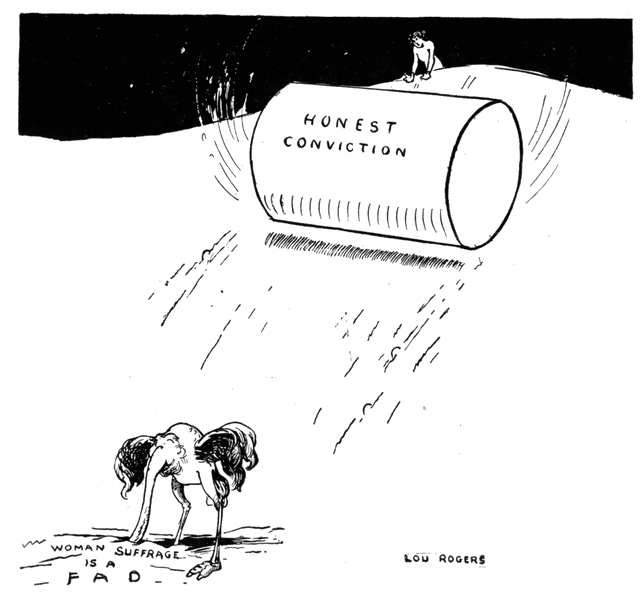 Women's Suffrage Cartoon.