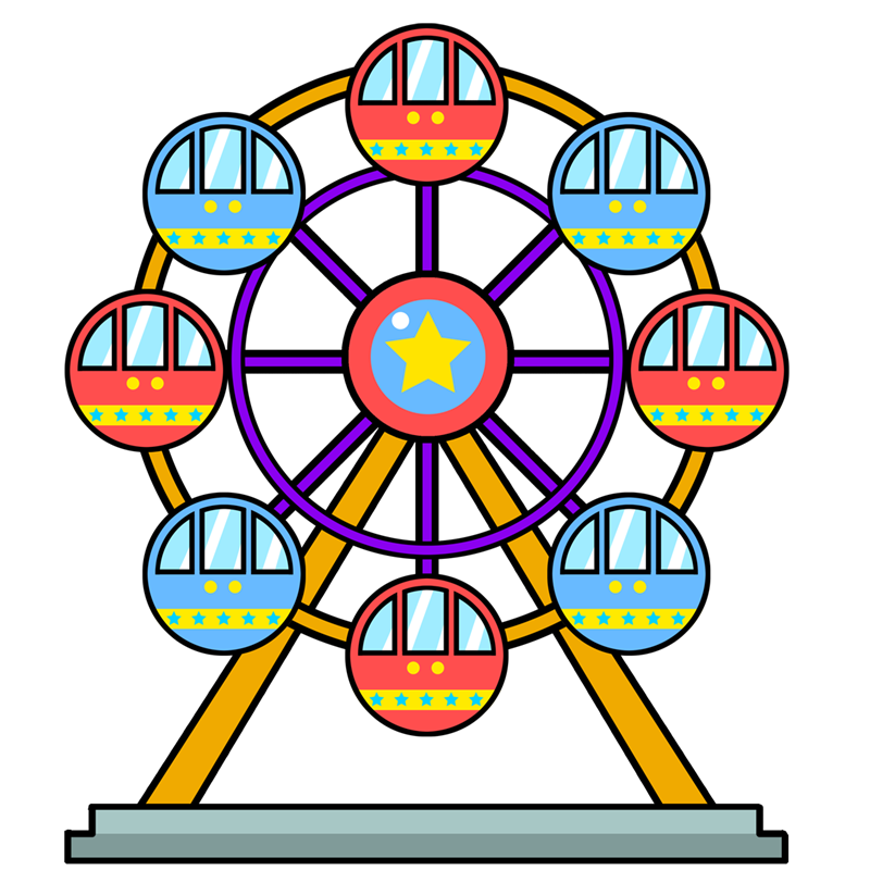 Ferris wheel clip art at vector clip art.