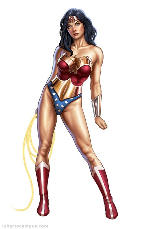 Photoshop Tutorial: Wonder Woman Pin Up Digital Painting.