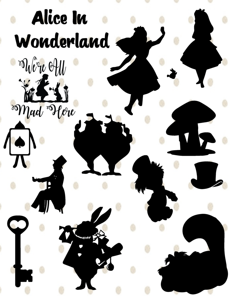 Download wonderland silhouette clipart 10 free Cliparts | Download ...