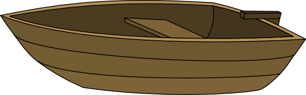 Wooden Boat Clipart.