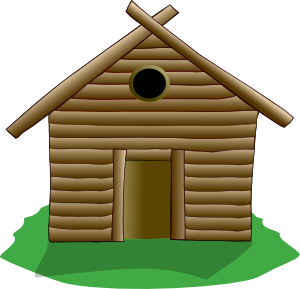 Log Cabin Clip Art.