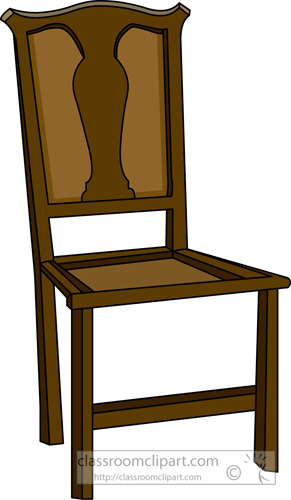 Wooden Chair Clipart.
