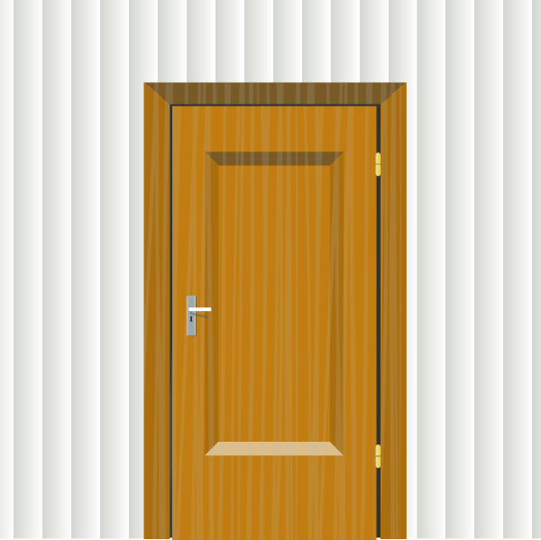 Wooden Door Clipart.