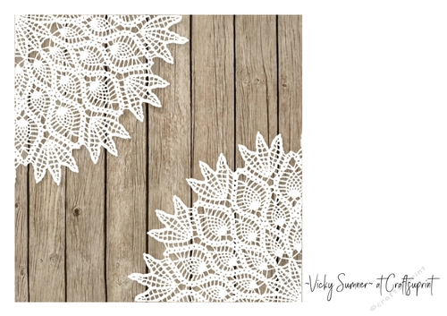 Wood and Lace Background 7.