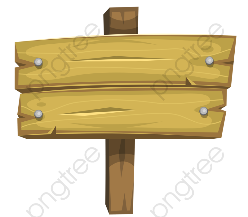 Wooden Sign Clipart.