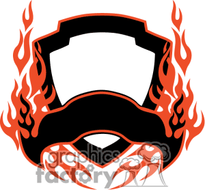 flame border clip art.