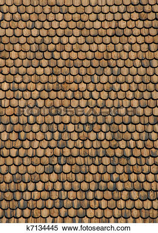 Stock Image of Wood shingle roof k7134445.