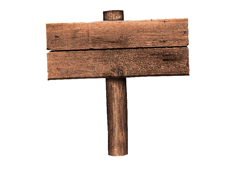 Free Wood Sign PNG (Isolated.