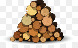 Stack Of Wood PNG.