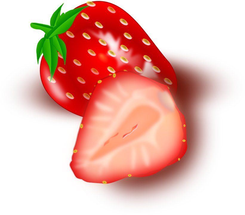 Free vector graphic: Strawberry, Fruits, Sliced, Slices.