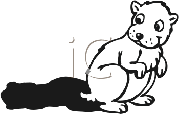 1753 Groundhog free clipart.
