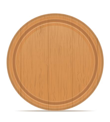 wooden cutting board vector illustration.