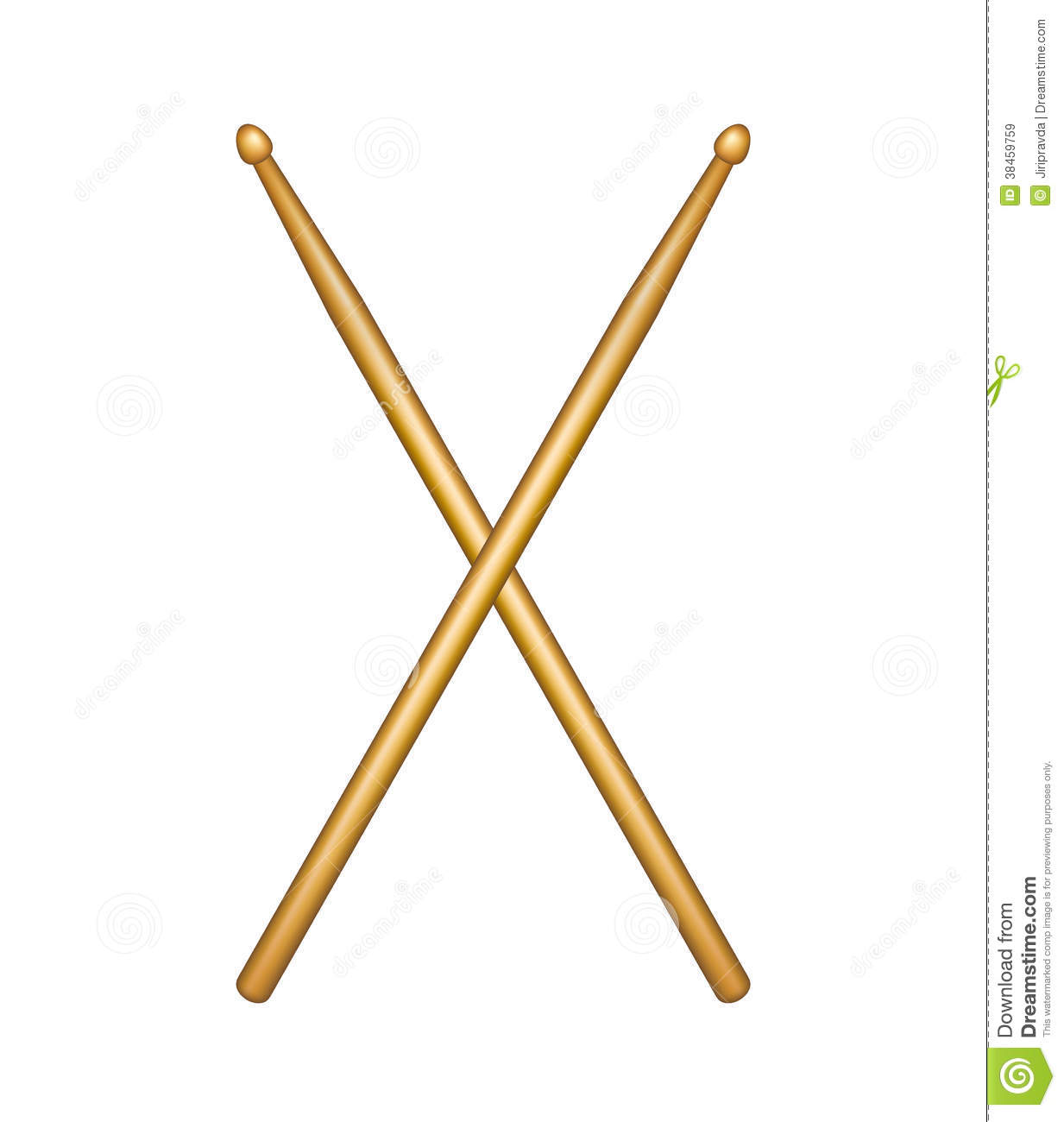 Drum Sticks Clipart.