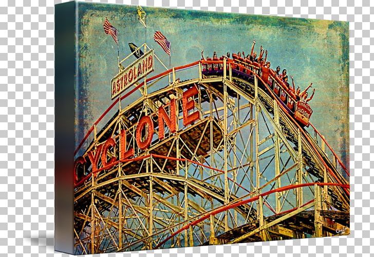 Coney Island Cyclone Wooden Roller Coaster Six Flags Great.