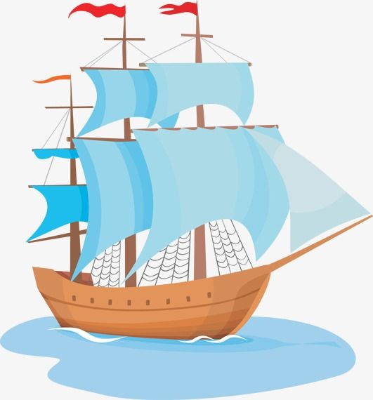 Pirate Ship, Pirate Clipart, Ship Clipart, Wooden Boat PNG.
