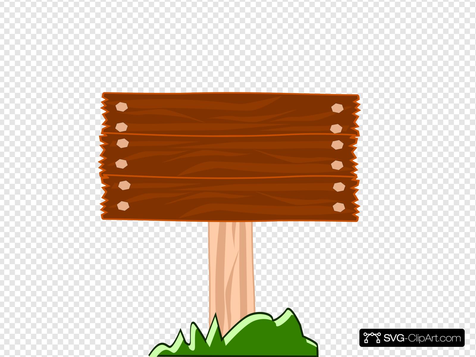 Wood Street Sign Clip art, Icon and SVG.