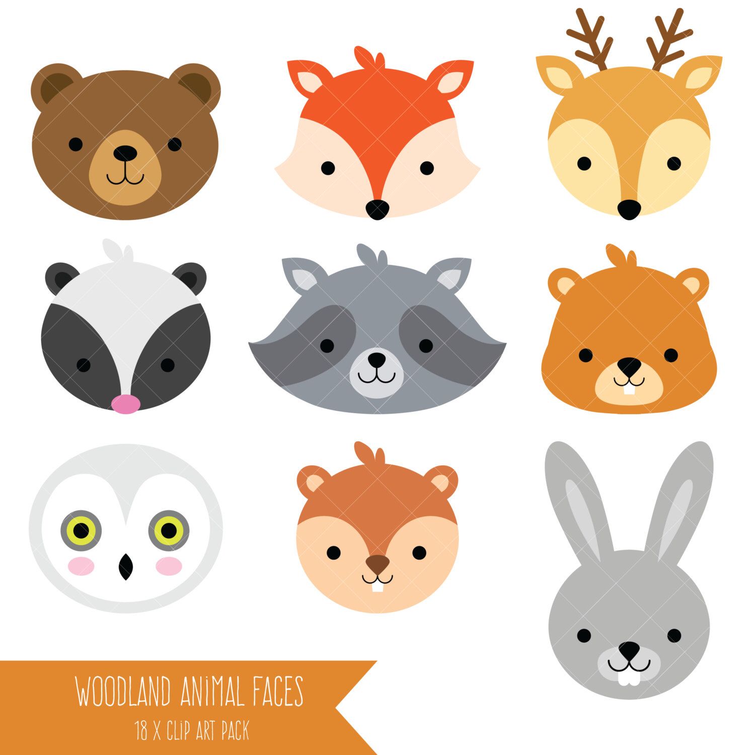 Download woodland animals baby shower clip art 10 free Cliparts ...