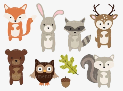 Free Woodland Animal Clip Art with No Background.