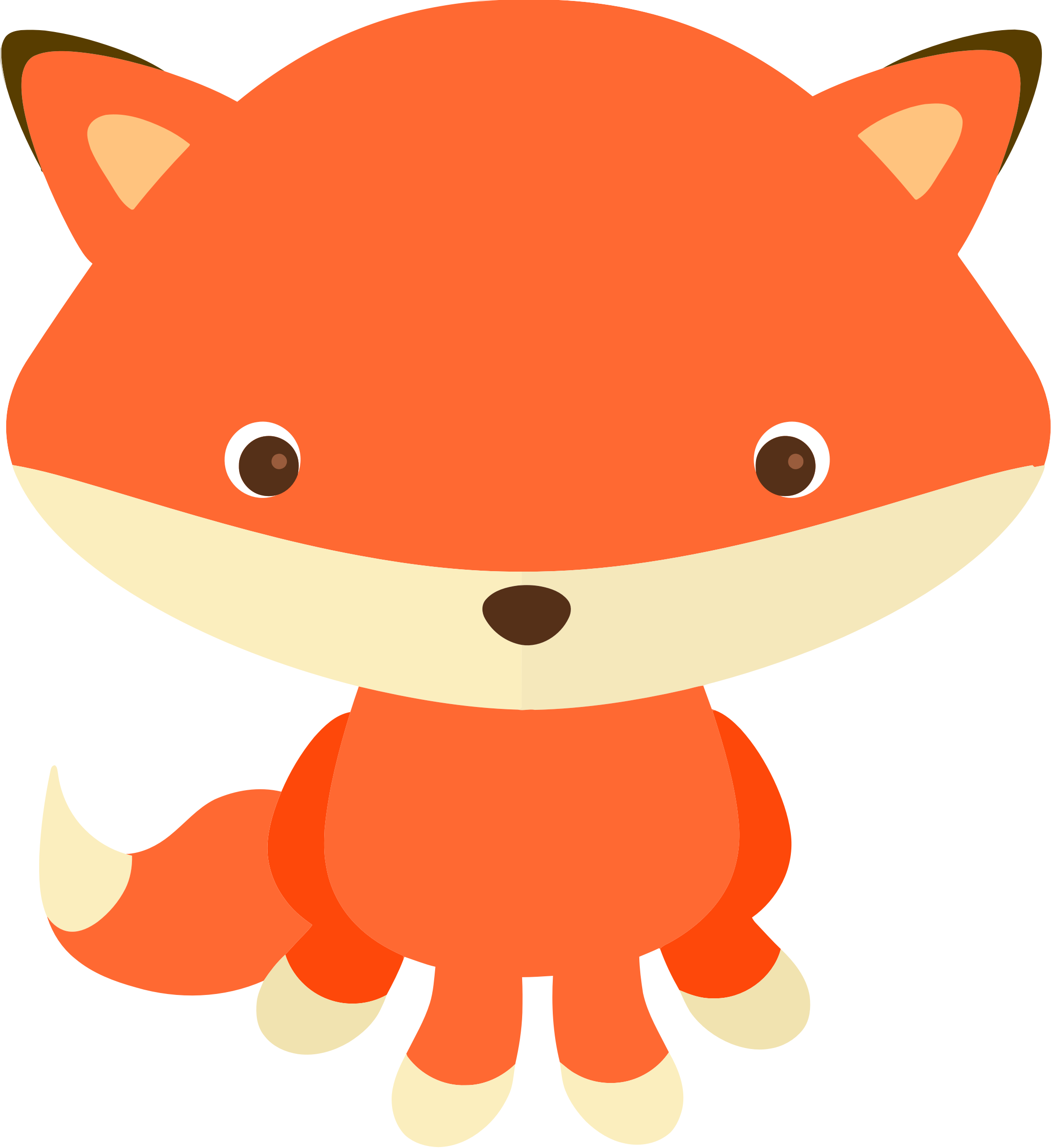 Woodland and Forest Animals Fox Clip art.