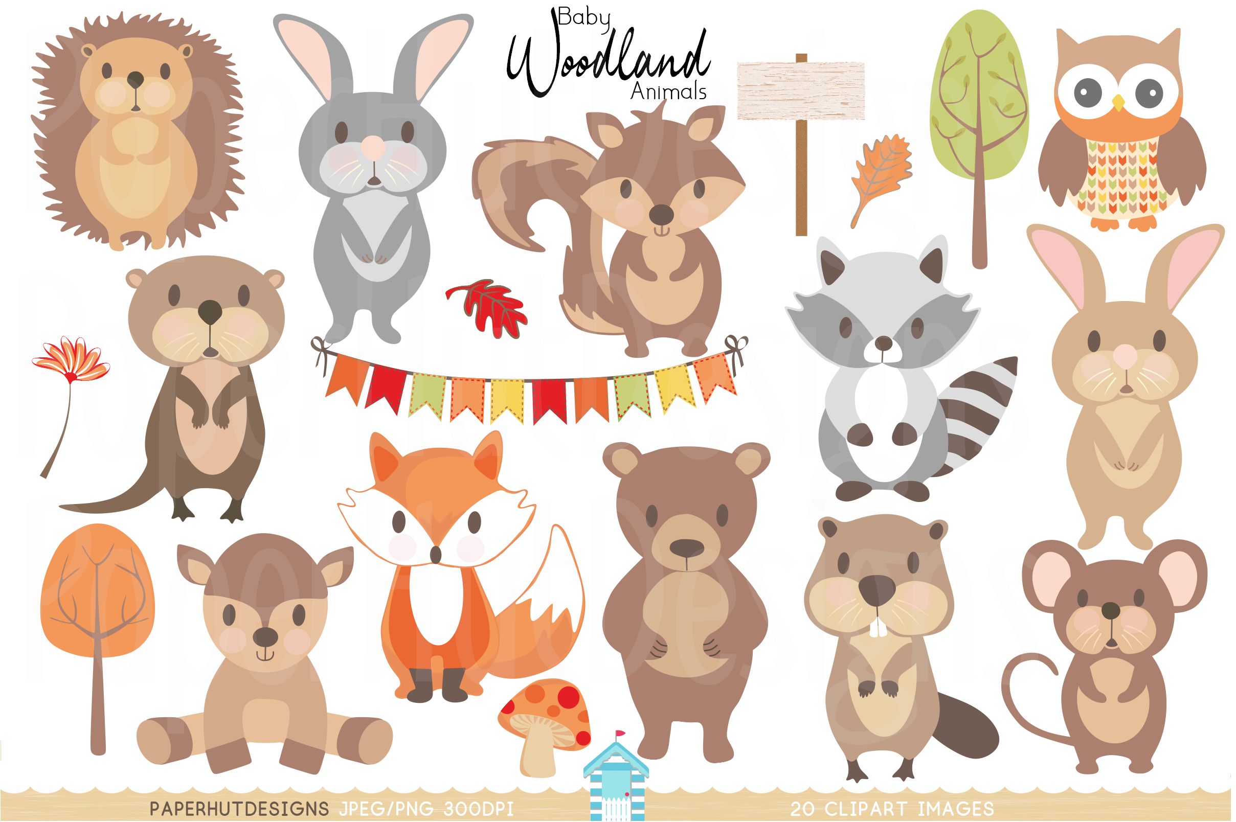 Clipart Free Woodland Animal Printables