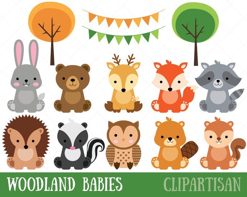 Free Printable Woodland Creatures Clipart